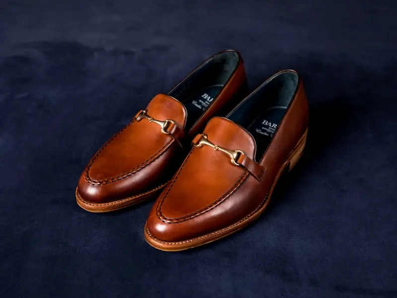 Brown pair of shoes
